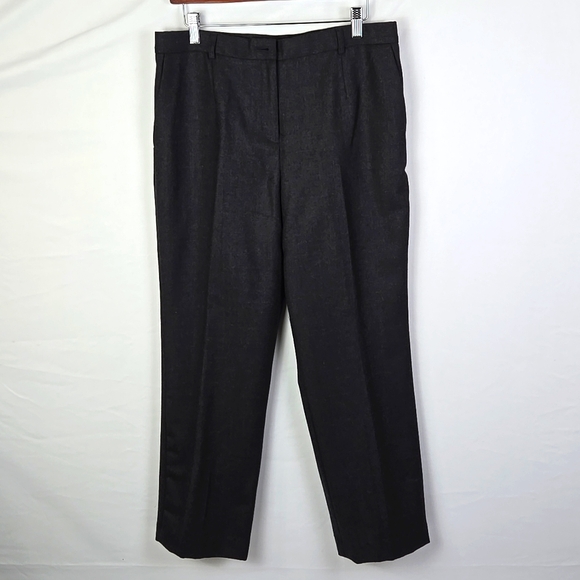 Pendleton Pants - Pendleton Gray Petite Dress Pants 100% Virgin Wool Career Business Sz 12P